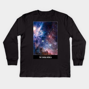 High Resolution Astronomy The Carina Nebula Kids Long Sleeve T-Shirt